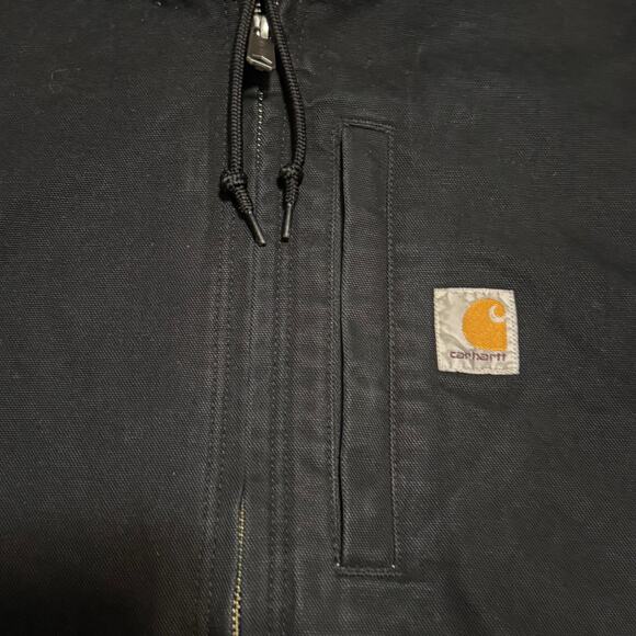 Carhartt Fleece Lined Hooded Vest Mens Size Medium Workwear - Picture 4 of 8